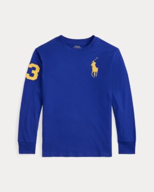 Big Pony Cotton Long-Sleeve Tee Baby Boy/Toddler/Kids-Classic Azure