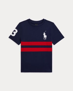 Big Pony Cotton Jersey Tee Toddler/Kids Boys-Refined Navy/RL Red